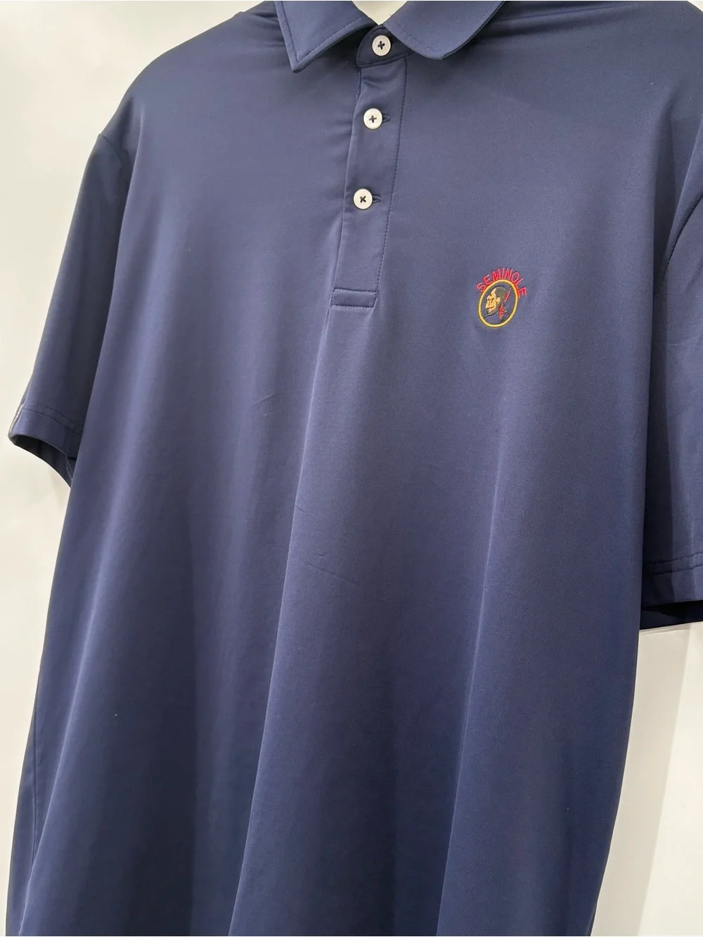 Ralph Lauren Navy Short-Sleeve Polo with Small Embroidered Crest